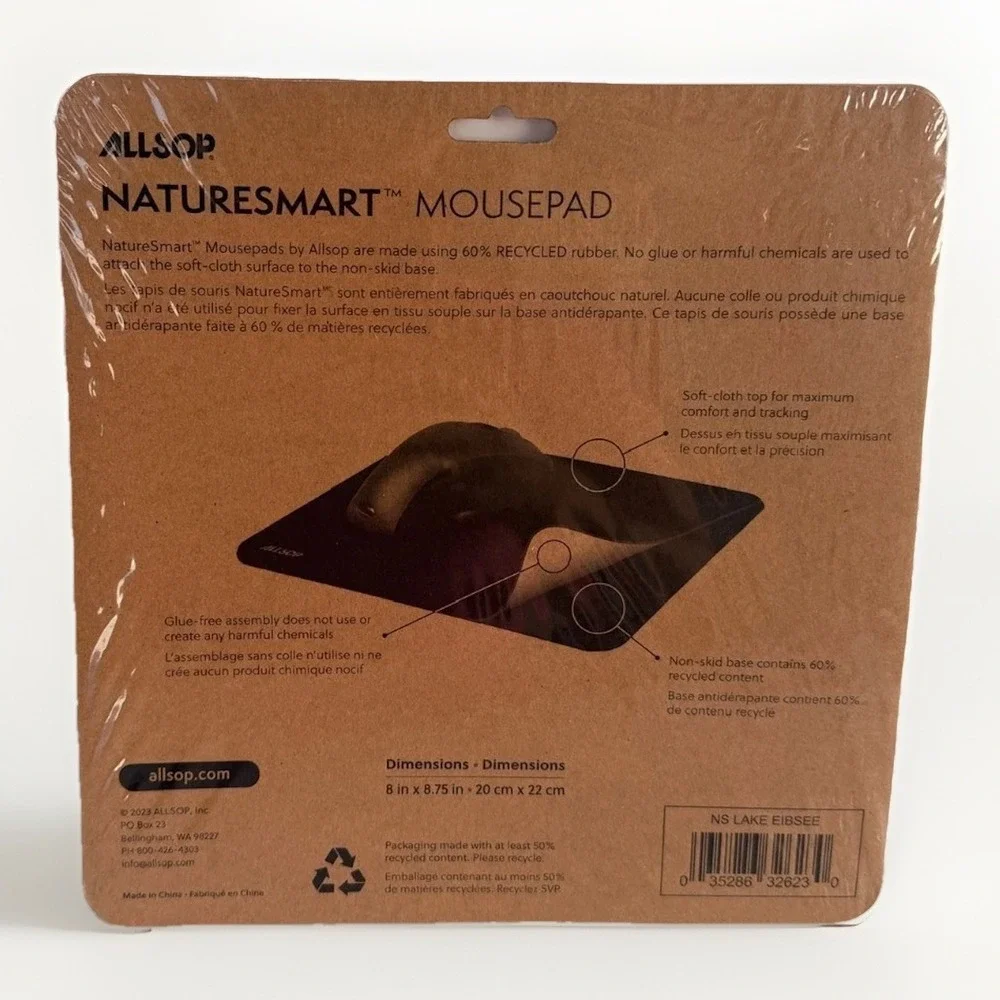 Allsop 32623 NatureSmart Mouse Pad Lake Eibsee Non-Skid‎ Glue-free - Multicolor